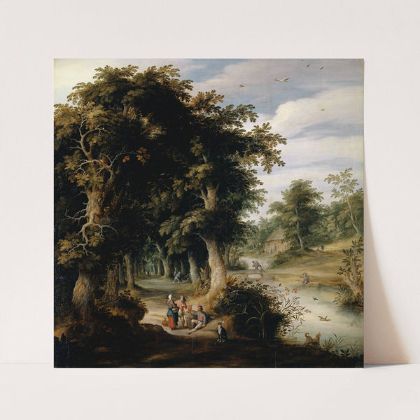 River Landscape with Oak Forest by Alexander Keirincx