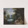 River Landscape with Peasants by Adriaen van Stalbemt