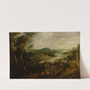 River Landscape with Peasants on the Way to Market by Lucas van Uden