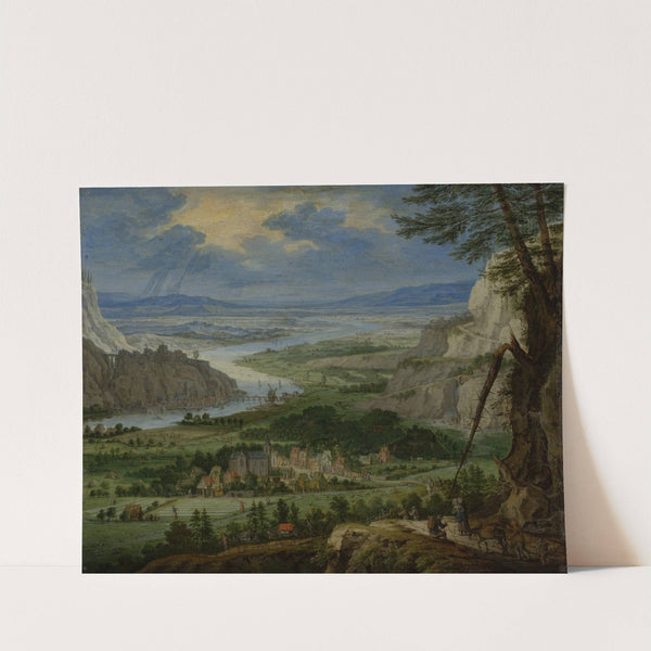 River Landscape with Travelers by Peeter Gijsels