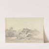 River Scene with Native Buildings by Samuel Davis