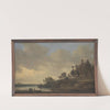 River Scene with the &#039;Swan&#039; Tavern by Jan van Goyen