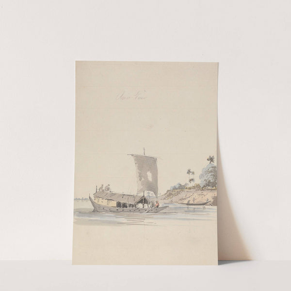 River View with a Junk (near Rajmahal) by Samuel Davis