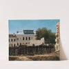 Rivningstomt med palladiansk villa i bakgrunden by Anonymous