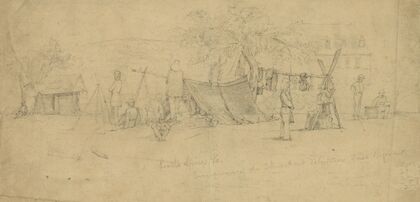 Roach’s Springs, Va. Encampment of the Connecticut Volunteers First Regiment