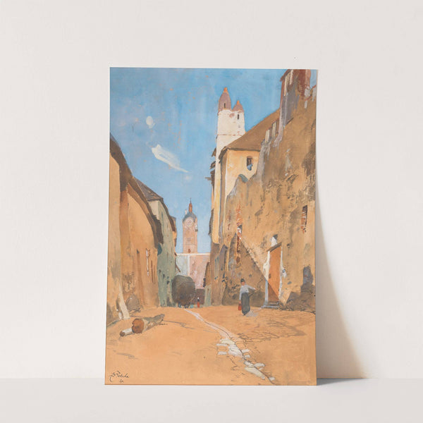 Road in Stein upon Danube by Eduard Zetsche