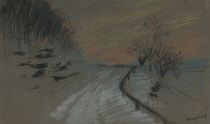Road in winter (1905–1910)