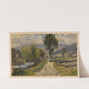 Road to church in Zlate Hory (1850-1881) by Adolf Dressler