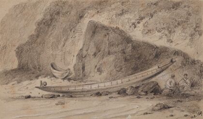 Road to Wellington and canoe in common use — size preview