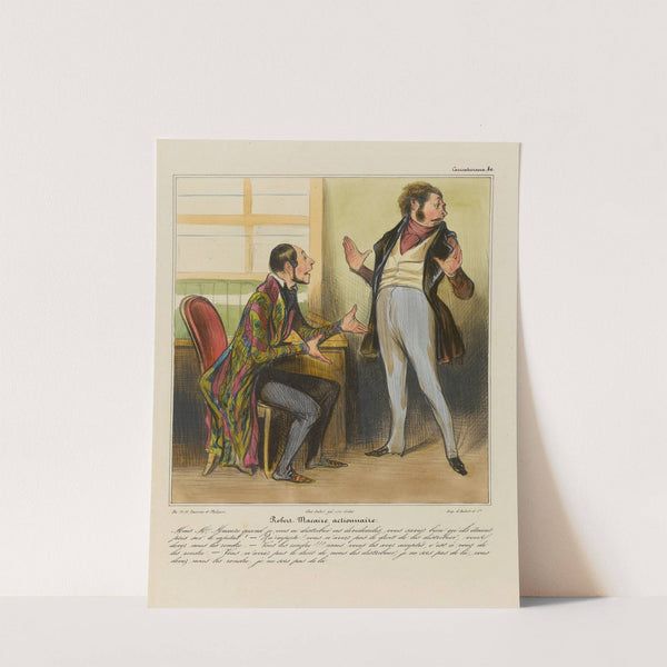 Robert Macaire actionnaire (1836-1838) by Honoré Daumier
