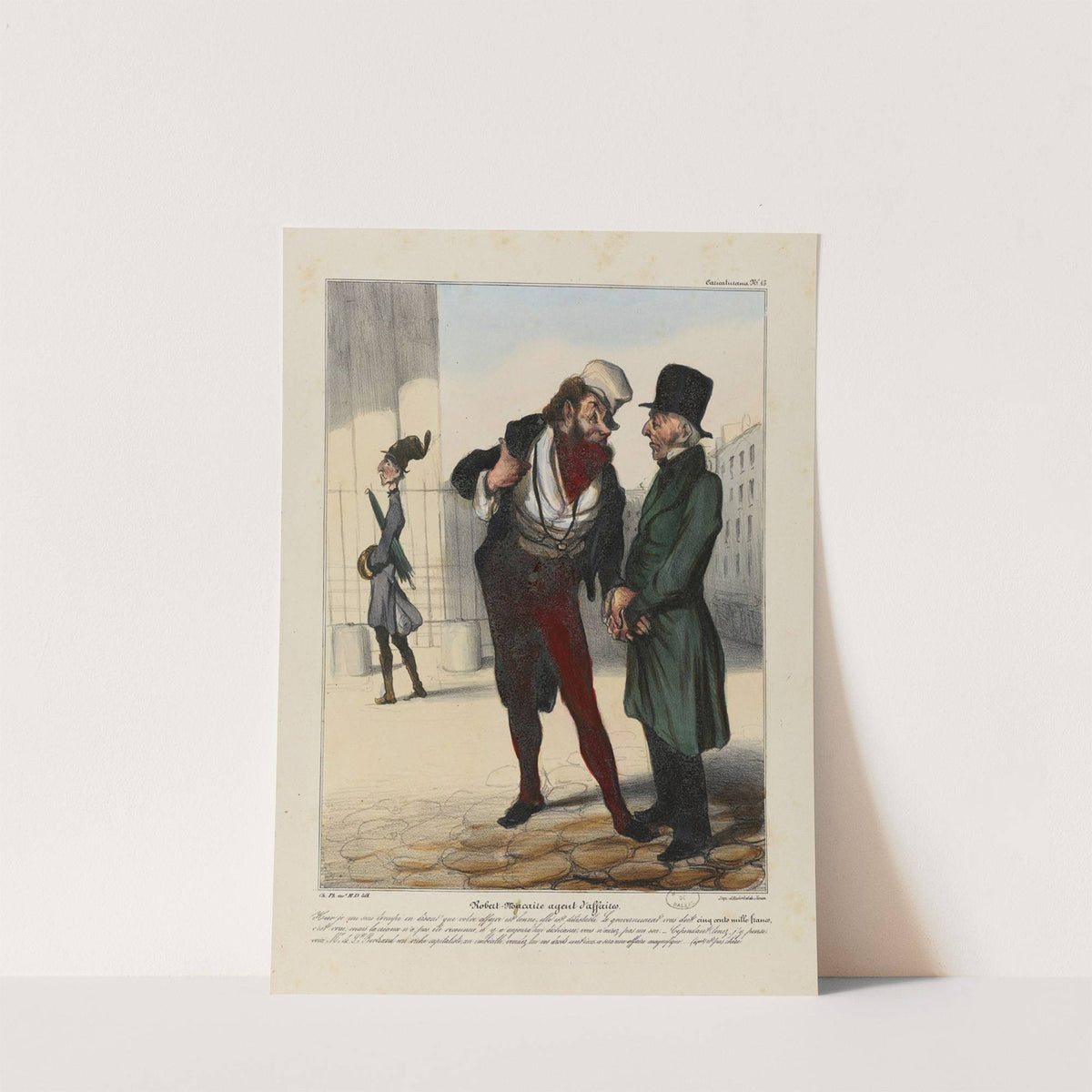 Robert Macaire agent d’affaires (1836-1838) by Honoré Daumier