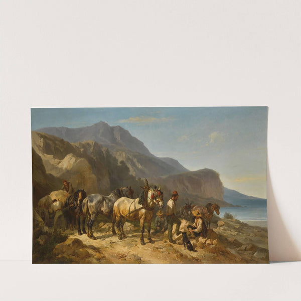 Rochers rouges, Menton by Wouterus Verschuur