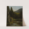Rochers, sapins, ruisseau by Gustave Courbet