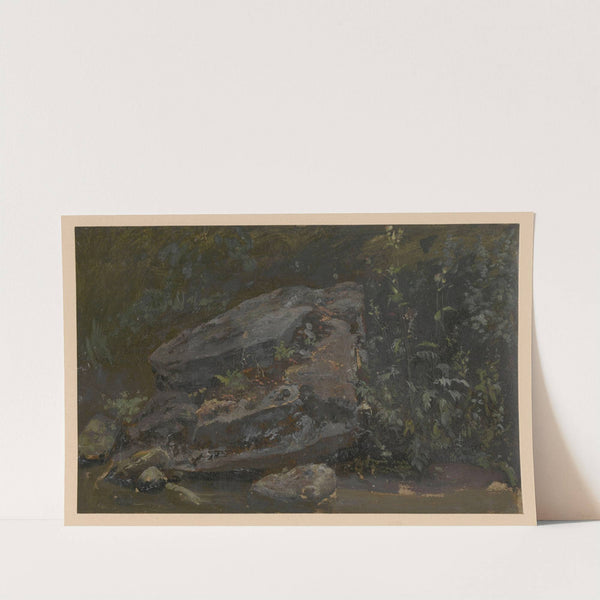 Rock in the Pełcznica Stream II (1850-1881) by Adolf Dressler