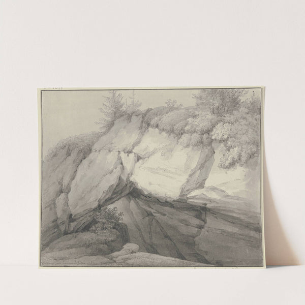 Rockcave in the mountains by Christian Georg Schütz the Younger