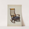 Rocker with Black Horse-hair Seat by Florence Truelson