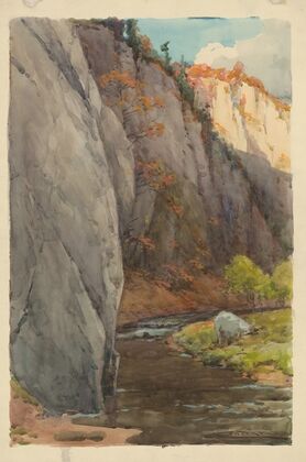 Rocks above the Brook