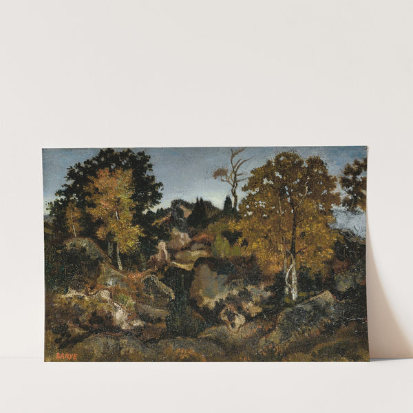 Rocks In Fontainebleau by Antoine-Louis Barye