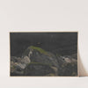Rocks overgrown with moss (1850-1881) by Adolf Dressler