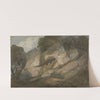 Rocks with Central Cavern Among Trees by James Baynes