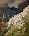 Rockslide in the White Water Valley in the Tatra Mountains