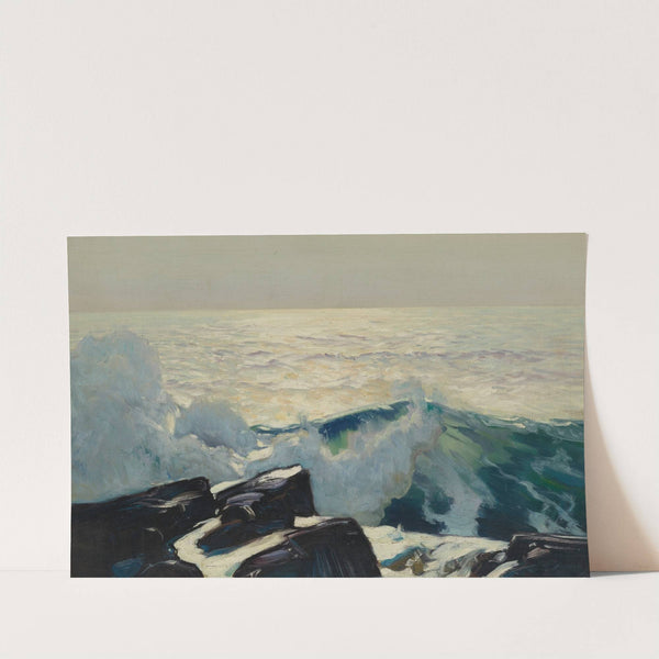 Rocky Coast And Sea by Frederick Judd Waugh