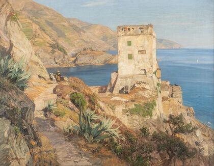 Rocky coast at Monterosso (Riviera)
