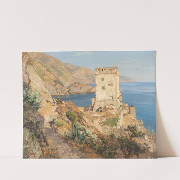 Rocky coast at Monterosso (Riviera) by Georg Macco