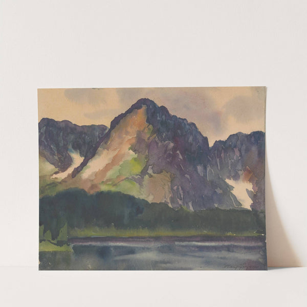 Rocky Hills above River by Zolo Palugyay