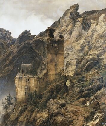 Rocky Landscape, Gorge with Ruins