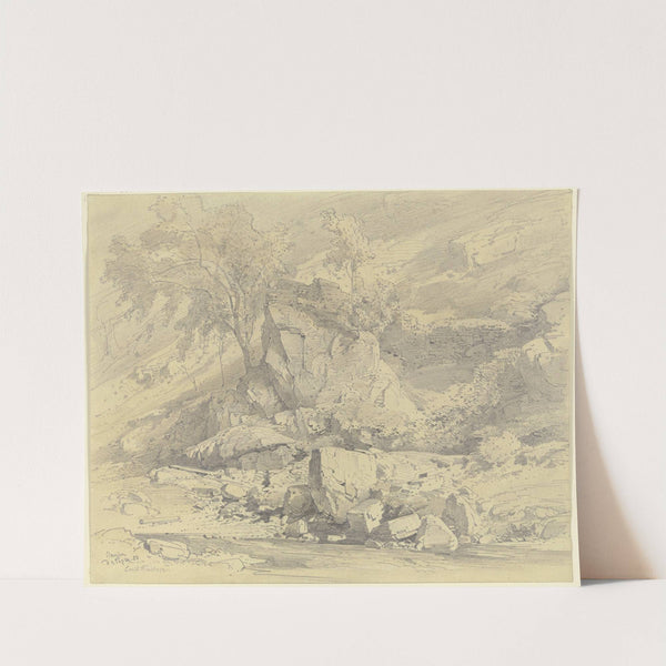 Rocky landscape near Clausen by Albert Emil Kirchner