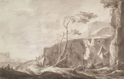 Rocky Landscape with a Stream