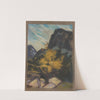 Rocky Landscape with a Yellow Tree by Zolo Palugyay