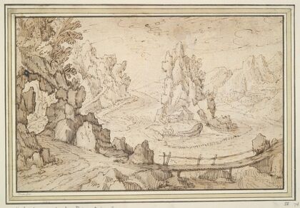 Rocky Landscape with Bridge