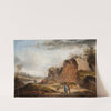 Rocky Landscape with Travelers on a Path and Two Figures Conversing in the Foreground by Thomas van Apshoven