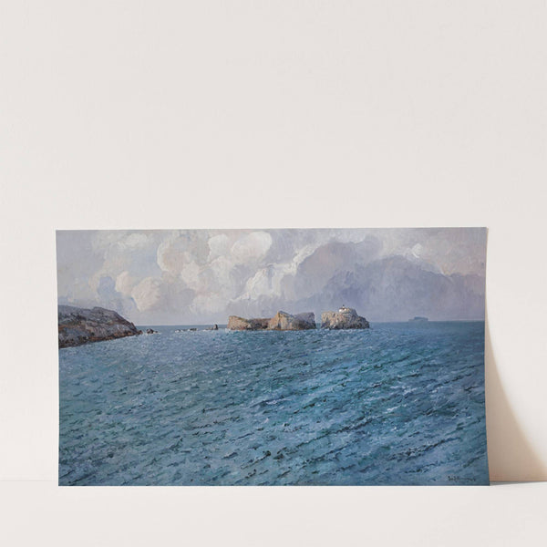 Rocky seaside by Leontine von Littrow