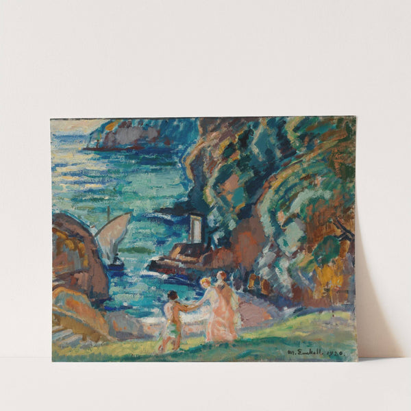 Rocky Shore in the Sun, Porto Fino by Magnus Enckell