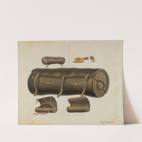 Rolled Leather Knapsack by Gordon Saltar