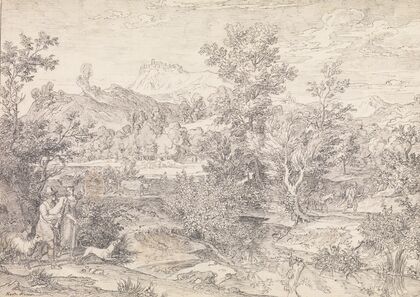 Roman landscape with figures near Paliano
