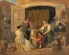Roman Peasants Buying A Hat For Their Little Son, Who Is To Be An Abbate