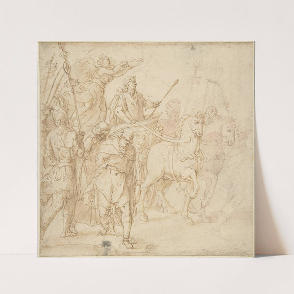 Roman Triumph by Circle of Taddeo Zuccaro