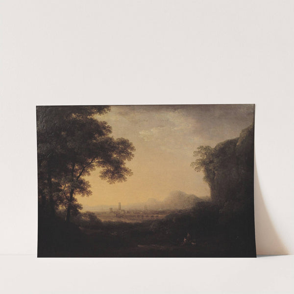 Romantic landscape by Carl Johan Fahlcrantz  