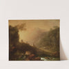 Romantic landscape by Franciszek Ksawery Lampi