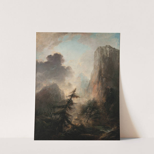 Romantic Landscape with Spruce by Elias Martin