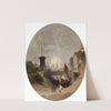 Romantic Landscape with Windmill by Eugène Deshayes