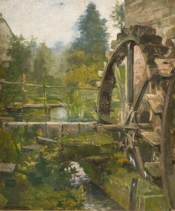 Romantic water mill