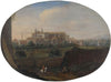 Rome, a view from a garden looking south towards San Giovanni in Laterano, seen from behind