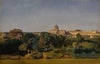 Rome, a view of Saint Peter’s and the Castel Sant’Angelo