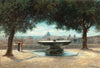 Rome, a View of the City from the fountain of Villa Medici