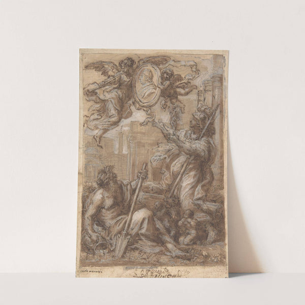 Rome and the Tiber Paying Homage to a Pope by Circle of Carlo Maratti